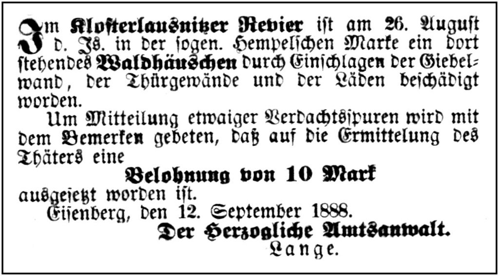 1888-09-12 Kl Mithilfeersuchen